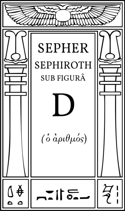 Sepher Sephiroth sub figurâ D